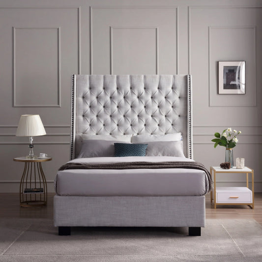 Aubrey Wingback Bed